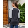 Women’s V Neck Henley Shirts Long Sleeve Waffle Tunic Tops Pullover Sweatshirts with Buttons - 4 of 4