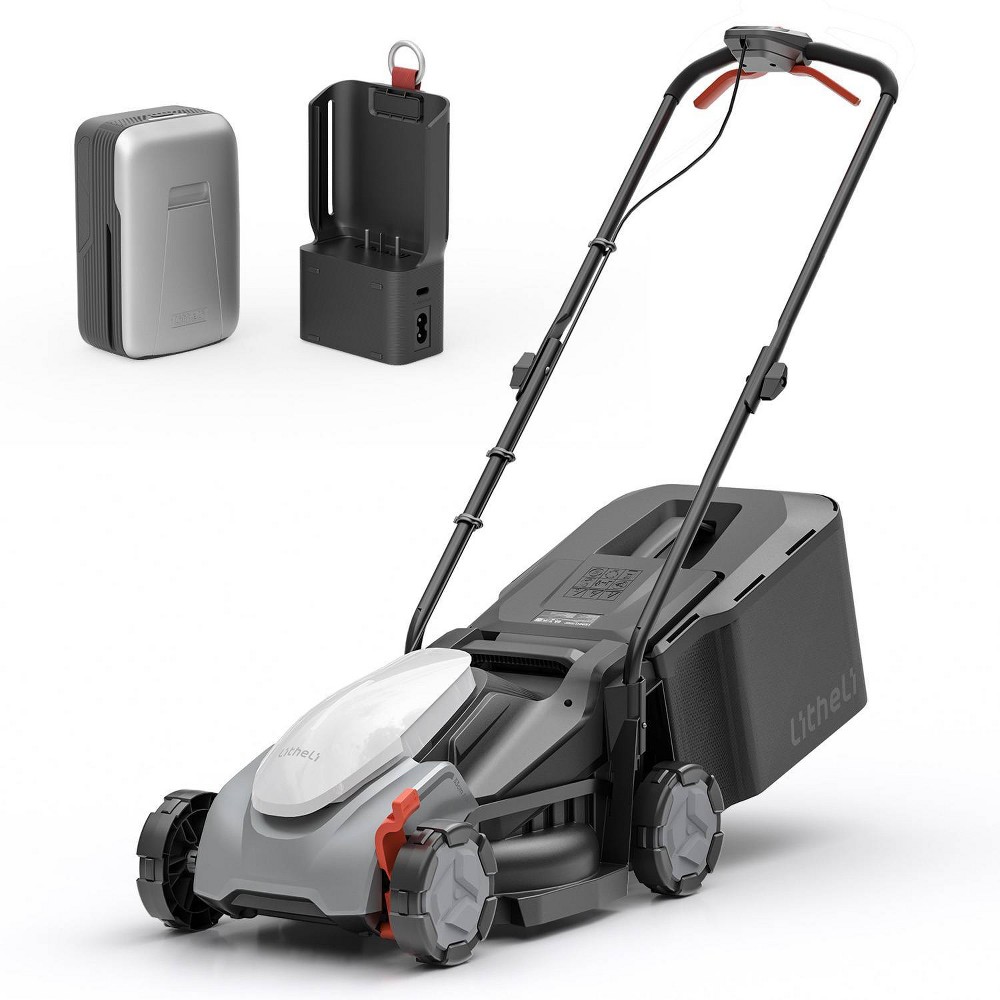 Photos - Garden & Outdoor Decoration Litheli U20 20V 14" Brushless Cordless Push Lawn Mower with 5.0Ah Battery 