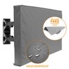 Outdoor TV Cover For Flat Screens - Slim Fit - Weatherproof Weather Dust Resistant Television Protector - 3 of 4