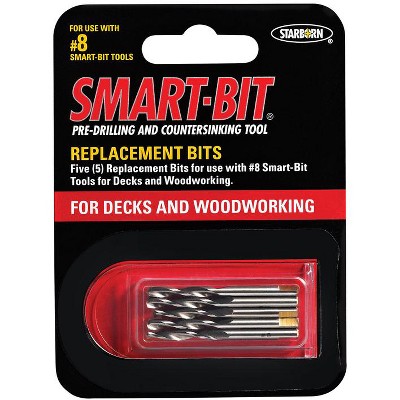 Starborn Smart-Bit #8 Stainless Steel Replacement Bit 5 pc