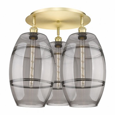 Vaz - 3 Light Flush Mount In Industrial Style-19.5 Inches Tall and 21.75 Inches Wide