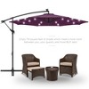 Best Choice Products 10ft Solar LED Offset Hanging Outdoor Market Patio Umbrella w/ Adjustable Tilt - 2 of 4