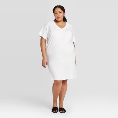 white shirt dress target