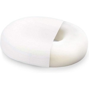 DMI Donut Seat Cushion, Tailbone Relief, 18 x 15 x 3 in, White - 1 of 1