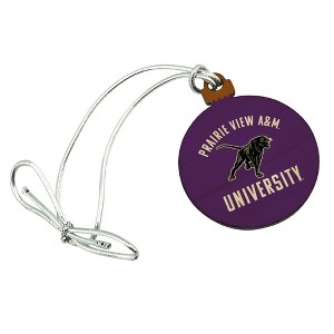 Prairie View A&M Panthers Logo Mini Small Tiny Wood Christmas Tree Holiday Ornament - 1 of 4