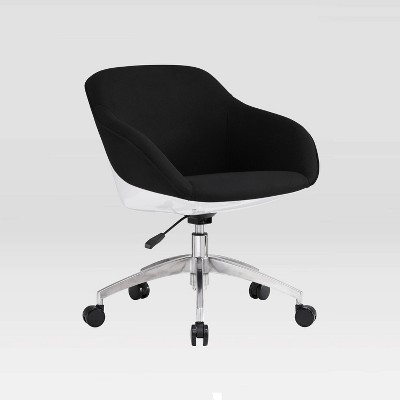 Upholstered Office Task Chair Black - Techni Mobili