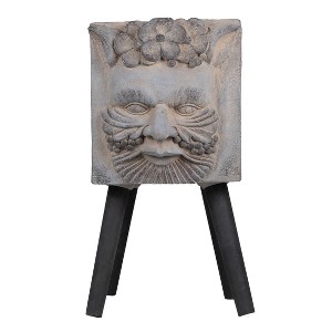 Chery Life 11" x 13" x 22" Greek God Statue Planter with Legs - 1 of 4