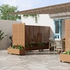 47" H×47"W Dovelina Gray Metal Planter Box with Trellis Privacy Screen for Patio - 4 of 4