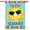 Briarwood Lane House Flag 40x28 For Outdoor Hello Sun Summer For Summer House Flag - 2 of 4