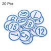 Unique Bargains Iron-on Washable Embroidered DIY Number Applique Patch 20 Pcs - 3 of 4