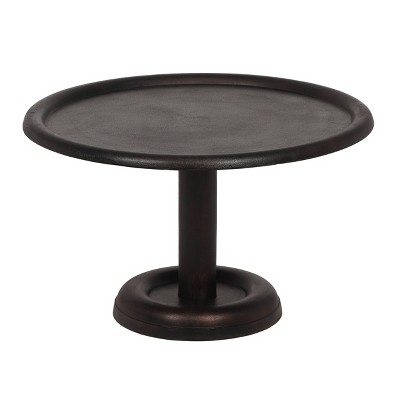 Talcott Industrial Handcrafted Aluminum Round Coffee Table Raw Bronze - Christopher Knight Home