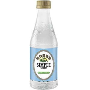 Rose’s Simple Syrup 12 OZ Bottle, | Perfect for Cocktails, Beverages, and Mixers - 1 of 3
