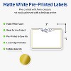 Avery 2" x 3" Labels, Gold & Navy Border with Florals, 80 ct - 2 of 4