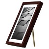 Americanflat Thin Picture Frame in Mahogany with Shatter Resistant Glass Horizontal and Vertical Formats for Wall and Tabletop - 5" x 7" - 3 of 4