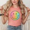 Simply Sage Market Women's Tie Dye Smiley Short Sleeve Graphic Tee - 2XL - Sunset - 2 of 3