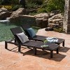 GDFStudio Laraine Outdoor Wicker Adjustable Chaise Lounge - 2 of 4