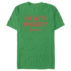 Men's Lost Gods I’m With Naughty T-Shirt - 1 of 3