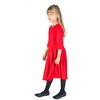 24seven Comfort Apparel Knee Length Fit and Flare Girls Comfortable Party Dress - 2 of 4