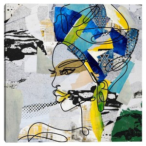 30" x 30" Turban Queen by Nikki Chu Canvas Art Print - Masterpiece Art Gallery - 1 of 4