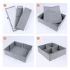 REGALWOVEN Fabric Collapsible Cube Storage Open Storage Bins 1 Pc - 3 of 4