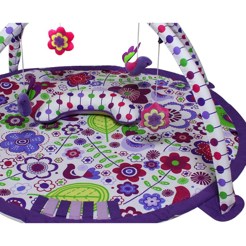Bacati - Baby Activity Gyms & Playmats (Botanical Purple/Multi), 3 of 7