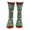 Crazy Dog Men's Its Fore O Clock Somewhere Socks Funny Sarcastic Golfing Graphic Novelty Footwear for Men - 3 of 4