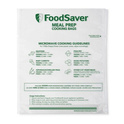 Foodsaver Microwavable Meal Prep Bags