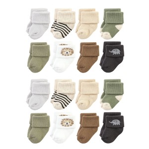 Hudson Baby Cotton Rich Baby Terry Socks 16-Pack - 1 of 3