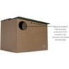 JCs Wildlife Poly Barn Owl Nesting Box Large House Crafted in USA - Made with Recycled Poly Lumber - Mounting Hardware and Pine Shavings Included - - 3 of 4
