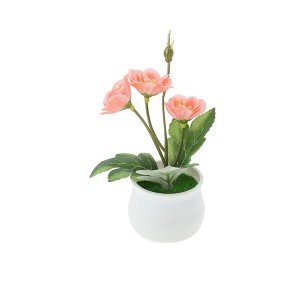 Unique Bargains Artificial Tree Mini Plum Blossoms Plastic 4.33"x4.33"x5.51" 1 Pcs - 1 of 4