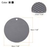 Unique Bargains Silicone Pot Holder Teapot Coaster Trivet Mat 4 Pcs - 2 of 4