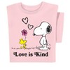 Collections Etc Peanuts Love is Kind Short Sleeve Graphic T-Shirt - 4 of 4