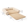 NICOLE MILLER NEW YORK PET Kendall Fluted Geo Cozy Couch Protector Pet Bed - 3 of 4