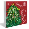 Christmas Signs, Merry Christmas Wooden Sign Decor, Christmas Tree Wooden Block Sign, Indoor Christmas Decor for Table Shelf 5 x 5 Inch - 4 of 4