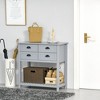 NicBex Accent Buffet Cabinet with Storage Modern Sideboard Cabinet Coffee Bar Cabinet with 4 Drawers and Slatted Bottom Shelf for Dining Room - 2 of 4