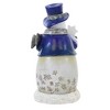 Roman 7.5 Inch Snowman In Navy Winter Christmas Snowman Figurines - 2 of 3