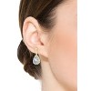 Guili Pear Drop Earrings in Sterling Silver, Rhodium, Gold & Rose Gold Plating with Sapphire, Emerald & Clear CZ – Graceful, Elegant Sparkle - 2 of 4