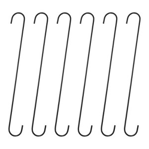 Unique Bargains High Manganese Steel S-shaped Durable Hooks and Hangers 6 Pcs - 1 of 4