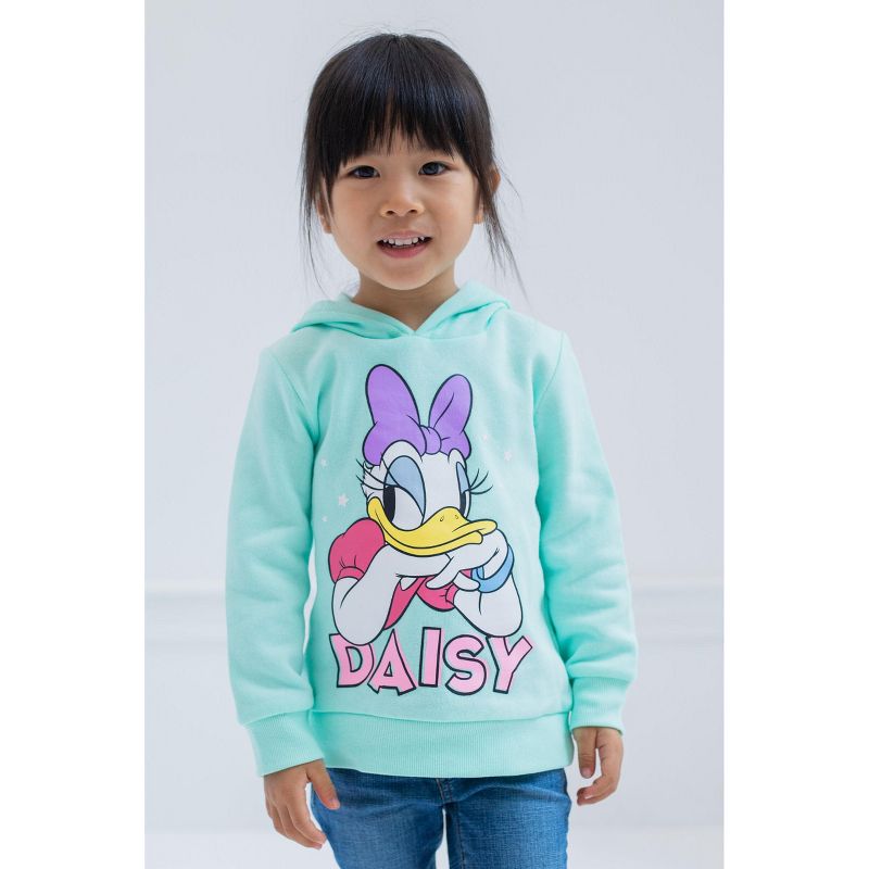 Disney Minnie Mouse Mickey Goofy Donald Duck Daisy Girls Pullover Hoodie Toddler, 4 of 6