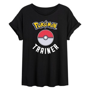 Women's - Pokémon - Pokémon Trainer Oversized Graphic T-Shirt - 1 of 4