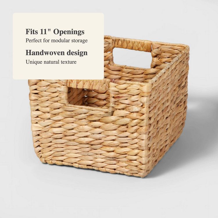 Woven Water Hyacinth Milk Crate - Brightroom™, 4 of 5