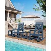 Outdoor Adirondack Rocking Chair, All Weather Fire Pit Chair,Outdoor Lounger Rocking Fire Pit Chair for Patio, Garden, Backyard, Lawn Deck - 4 of 4