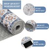 Vintage Floral Print Rug,Ultra-Thin Non-Slip Machine Washable Carpet for Living Room, Bedroom & Kitchen - 4 of 4