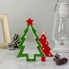 Northlight 9" Green and Red Ceramic Christmas Tree Tabletop Decoration - 2 of 4