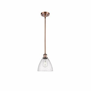 Bristol Glass - 1 Light Mini Pendant In Industrial Style-9.25 Inches Tall and 7.5 Inches Wide - 1 of 1