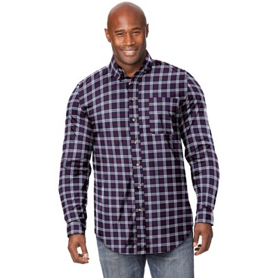KingSize Men's Big & Tall Long Sleeve Wrinkle Free Sport Shirt