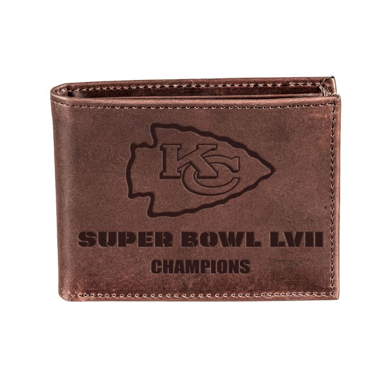 Evergreen Kansas City Chiefs Bi Fold Leather Wallet, 4 of 5
