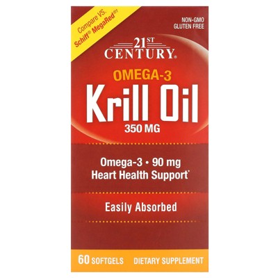 21st Century Krill Oil, 350 mg, 60 Softgels