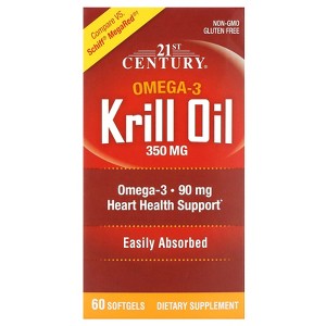 21st Century Krill Oil, 350 mg, 60 Softgels - 1 of 4