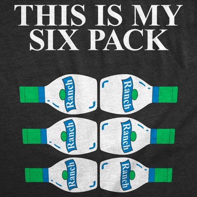 Мужские футболки Crazy Dog T-Shirts, Inc. Mens Funny T Shirts This Is My Six Pack Sarcastic Ranch Dressing Lover Tee For Men - Crazy Dog Men's T Shirt For Foodies Black L — фото 2